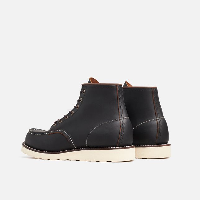 Red Wing 6-Inch Prairie Pelle Stivali Heritage Uomo Nere | 2714-TLNZA