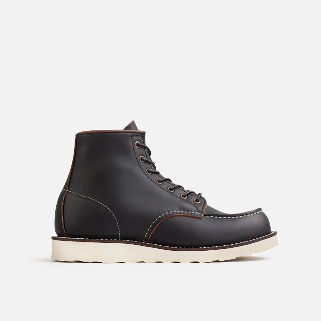 Red Wing 6-Inch Prairie Pelle Stivali Heritage Uomo Nere | 2714-TLNZA