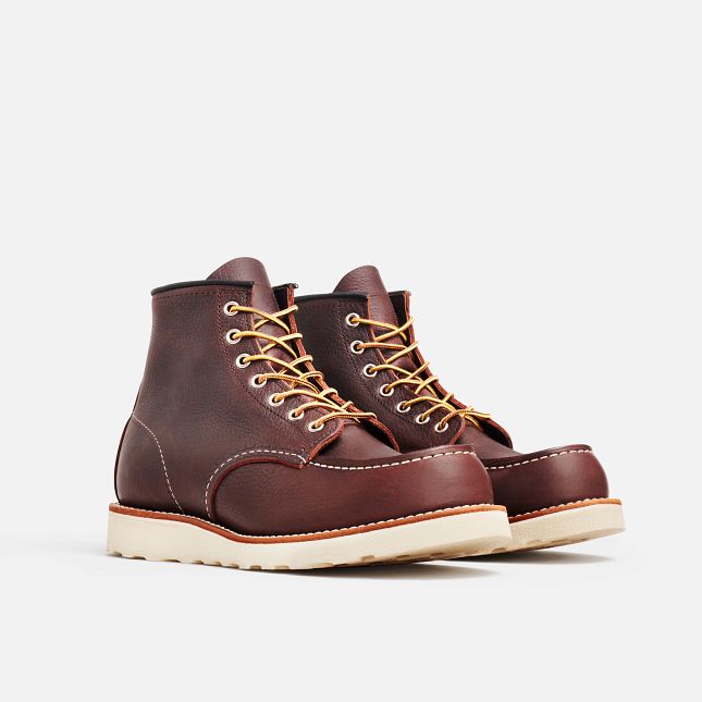 Red Wing 6-Inch in Briar Oil-Slick Pelle Stivali Heritage Uomo Rosse Scuro | 5619-ENMFU