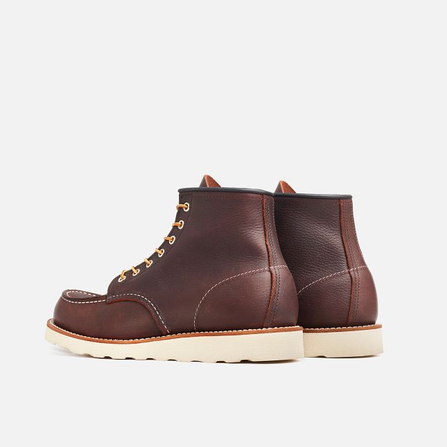 Red Wing 6-Inch in Briar Oil-Slick Pelle Stivali Heritage Uomo Rosse Scuro | 5619-ENMFU