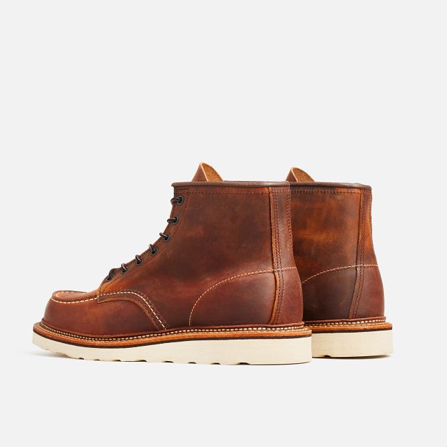 Red Wing 6-Inch in Copper Rough & Tough Pelle Stivali Heritage Uomo Rame | 3278-NMAVP