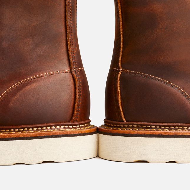 Red Wing 6-Inch in Copper Rough & Tough Pelle Stivali Heritage Uomo Rame | 3278-NMAVP