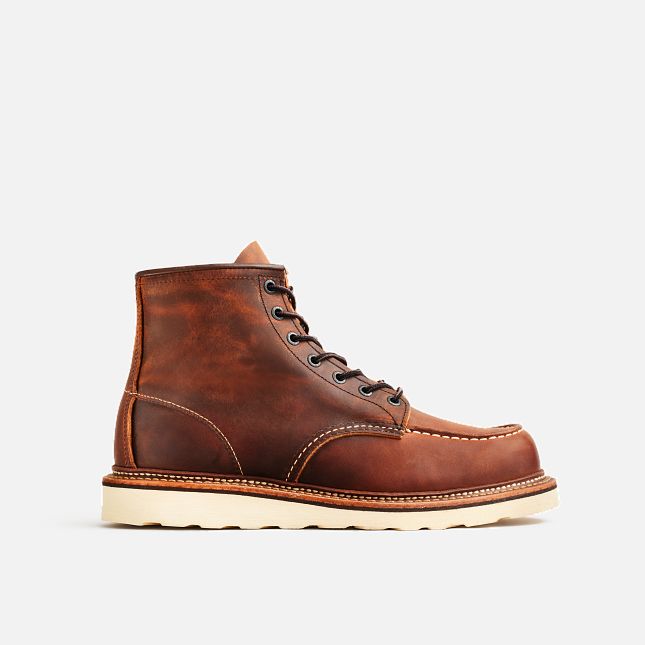 Red Wing 6-Inch in Copper Rough & Tough Pelle Stivali Heritage Uomo Rame | 3278-NMAVP