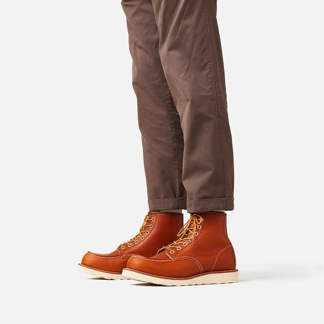 Red Wing 6-Inch in Oro Legacy Pelle Stivali Heritage Uomo Marroni | 0657-BJIUH