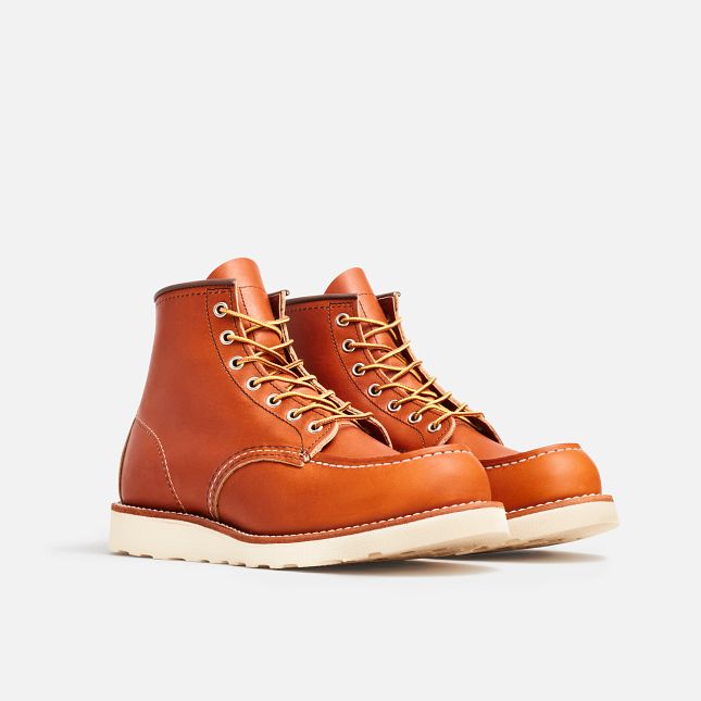 Red Wing 6-Inch in Oro Legacy Pelle Stivali Heritage Uomo Marroni | 0657-BJIUH