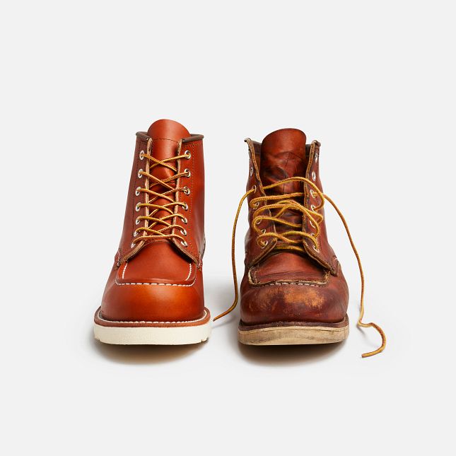 Red Wing 6-Inch in Oro Legacy Pelle Stivali Heritage Uomo Marroni | 0657-BJIUH