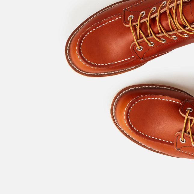 Red Wing 6-Inch in Oro Legacy Pelle Stivali Heritage Uomo Marroni | 0657-BJIUH