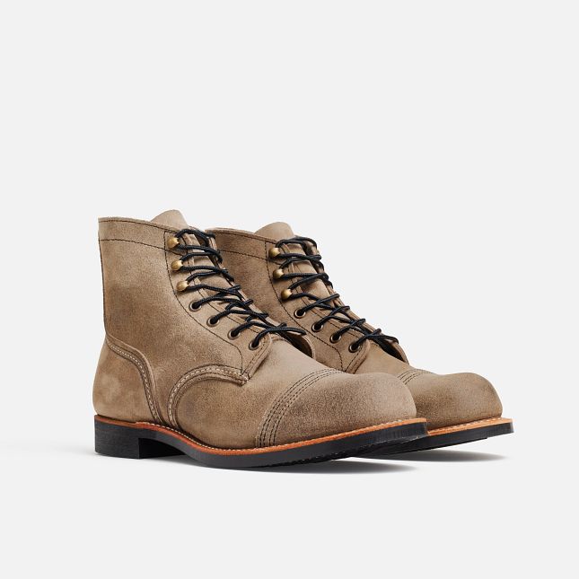 Red Wing 6-inch in Slate Muleskinner Pelle Scarpe Heritage Uomo Marroni | 9317-ZIXWQ