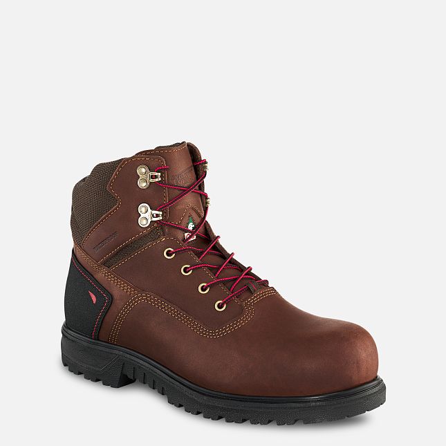 Red Wing Brnr Xp 6-inch CSA Scarpe Impermeabili Uomo Marroni | 5432-AWVGE