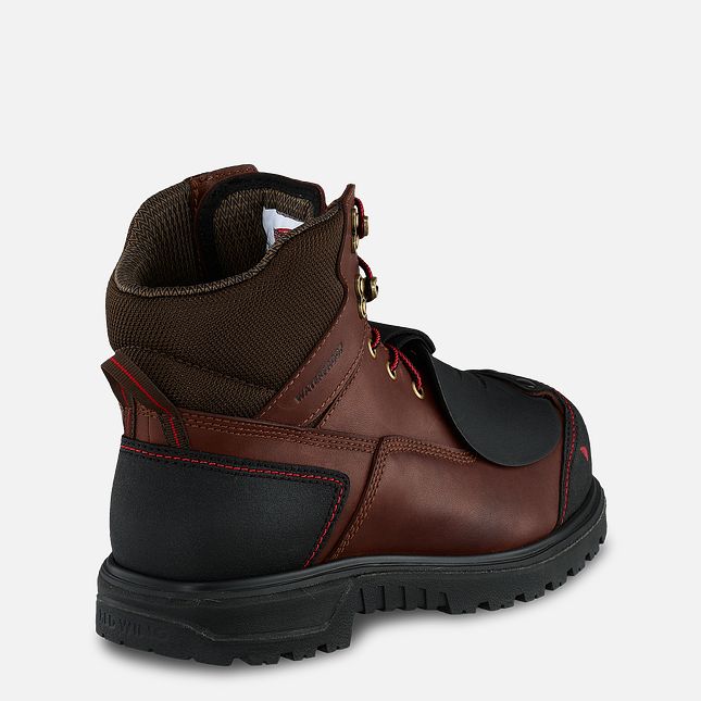 Red Wing Brnr Xp 6-inch Impermeabili Metguard Stivali da Lavoro Uomo Marroni | 0257-QUPXB