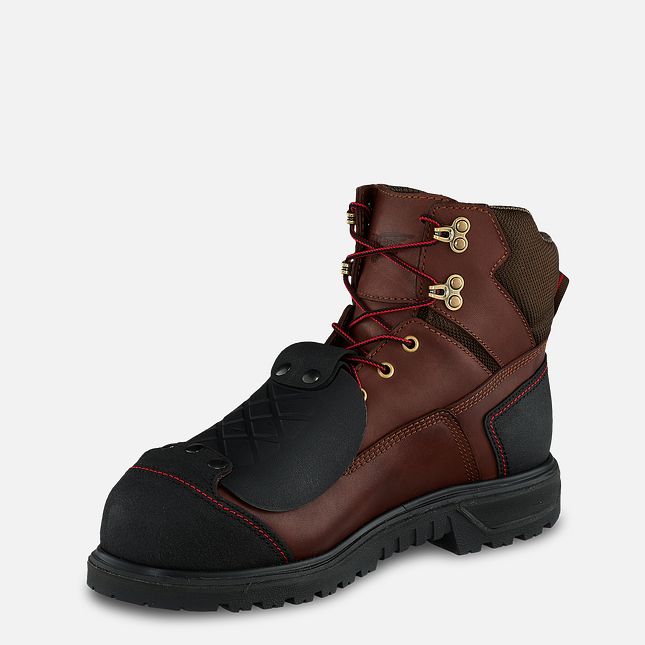 Red Wing Brnr Xp 6-inch Impermeabili Metguard Stivali da Lavoro Uomo Marroni | 0257-QUPXB