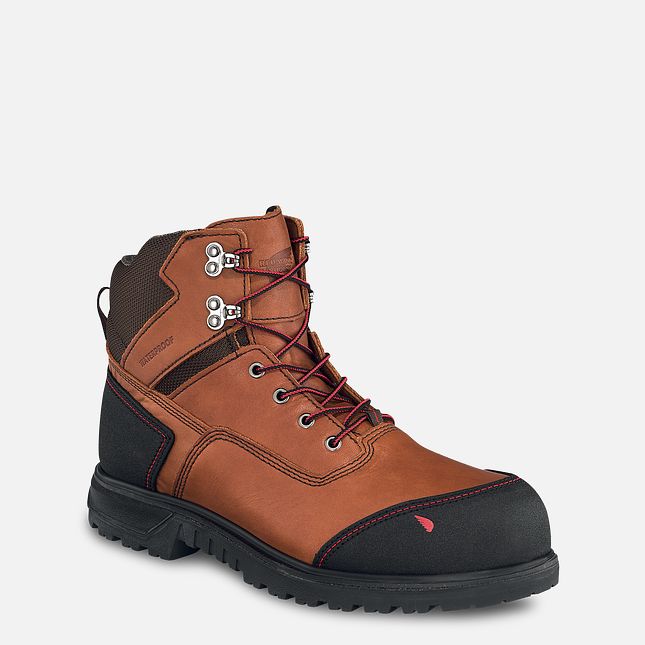 Red Wing Brnr Xp 6-inch Impermeabili Scarpe Antinfortunistiche Uomo Marroni | 1273-LEGNA