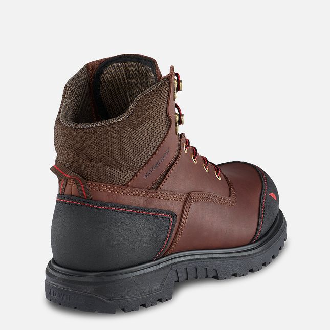 Red Wing Brnr Xp 6-inch Impermeabili Stivali da Lavoro Uomo Marroni | 0427-YLDEU