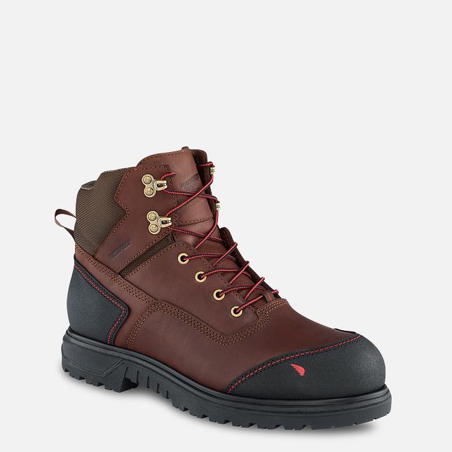 Red Wing Brnr Xp 6-inch Impermeabili Stivali da Lavoro Uomo Marroni | 0427-YLDEU