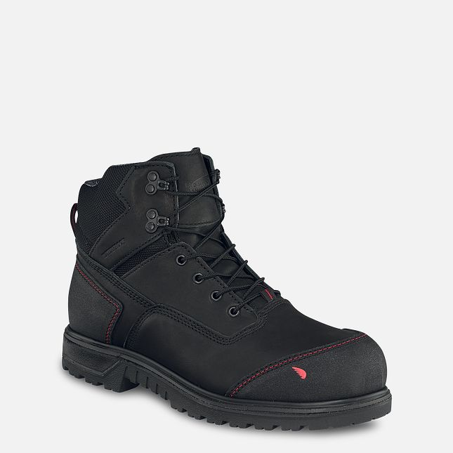 Red Wing Brnr Xp 6-inch Impermeabili Stivali da Lavoro Uomo Nere | 6194-KDYNM