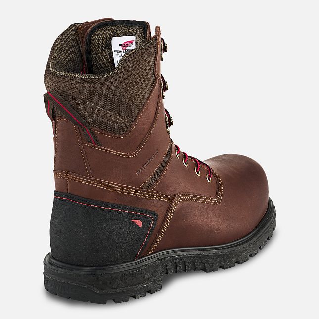 Red Wing Brnr Xp 8-inch CSA Scarpe Impermeabili Uomo Marroni | 9271-GOSHD