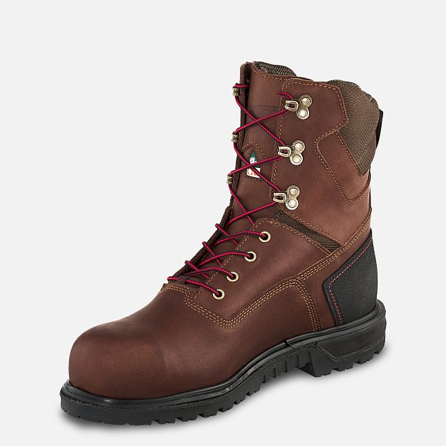 Red Wing Brnr Xp 8-inch Impermeabili CSA Scarpe Lavoro Uomo Marroni | 3514-JOSXK