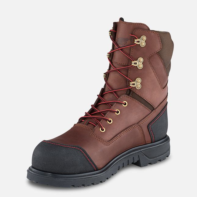 Red Wing Brnr Xp 8-inch Insulated, Impermeabili Scarpe Antinfortunistiche Uomo Marroni | 1073-FGXTV