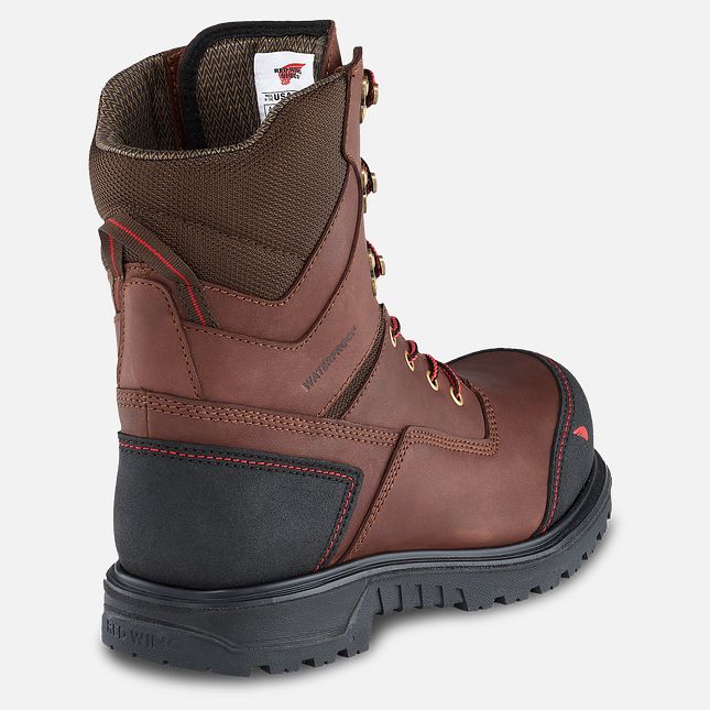 Red Wing Brnr Xp 8-inch Insulated, Impermeabili Scarpe Antinfortunistiche Uomo Marroni | 1073-FGXTV