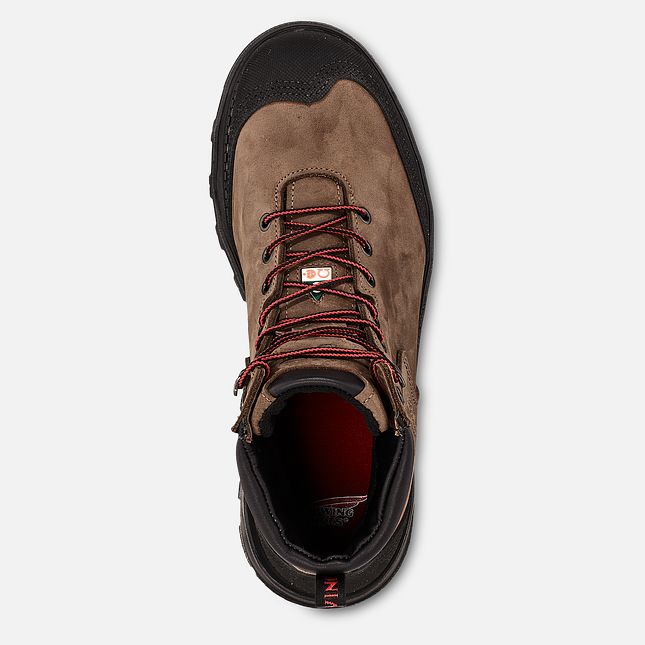 Red Wing Burnside 6-inch CSA Scarpe Impermeabili Uomo Marroni | 9805-RMYNA