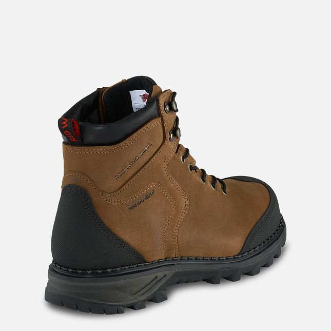 Red Wing Burnside 6-inch Impermeabili Scarpe Antinfortunistiche Uomo Marroni | 5264-QUTZY