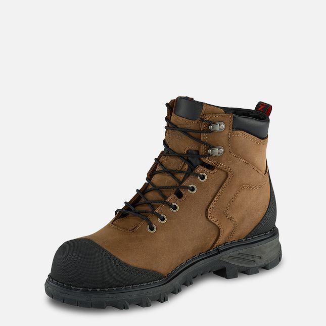 Red Wing Burnside 6-inch Impermeabili Scarpe Antinfortunistiche Uomo Marroni | 5264-QUTZY