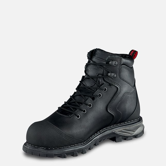 Red Wing Burnside 6-inch Impermeabili Stivali da Lavoro Uomo Nere | 4182-KLQDW