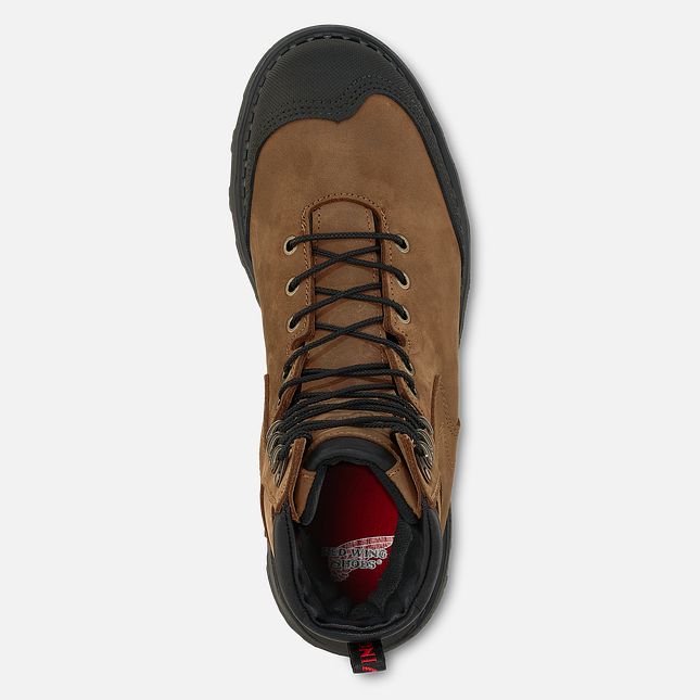 Red Wing Burnside 8-inch Impermeabili Scarpe Antinfortunistiche Uomo Marroni | 8045-DXZBO