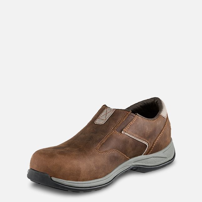 Red Wing Comfortpro Antinfortunistiche Punta Slip-On Scarpe Lavoro Uomo Marroni | 7061-OYWQZ