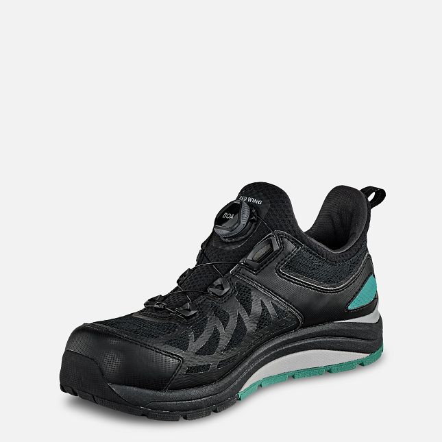 Red Wing Cooltech™ Athletics Antinfortunistiche Punta Scarpe Lavoro Donna Nere Verde Acqua | 8612-RTZVD