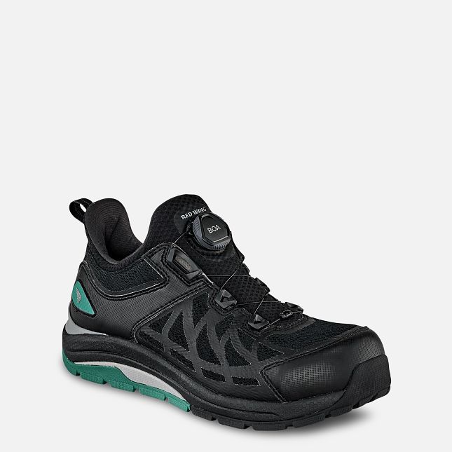 Red Wing Cooltech™ Athletics Antinfortunistiche Punta Scarpe Lavoro Donna Nere Verde Acqua | 8612-RTZVD