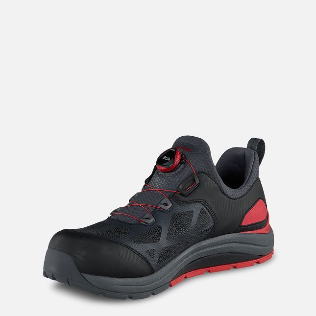 Red Wing Cooltech™ Athletics Ginnastica Scarpe Antinfortunistiche Uomo Nere Rosse | 9356-XCVWM