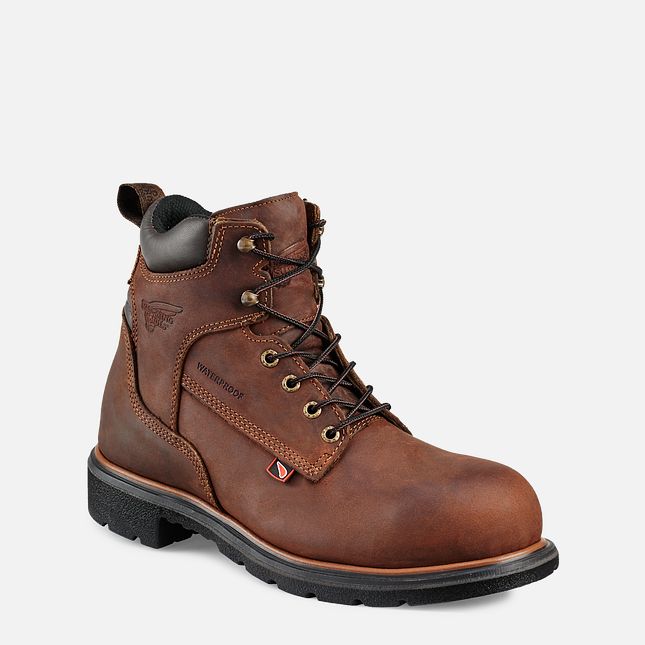 Red Wing Dynaforce® 6-inch Impermeabili Stivali da Lavoro Uomo Marroni | 2410-FUZAO