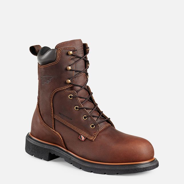 Red Wing Dynaforce® 8-inch Impermeabili Stivali da Lavoro Uomo Marroni | 1536-VWNAE