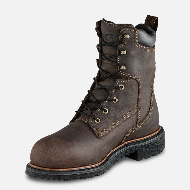 Red Wing Dynaforce® 8-inch Insulated, Impermeabili Scarpe Antinfortunistiche Uomo Marroni | 6412-RUIMS