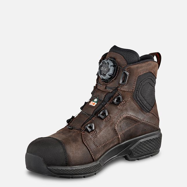 Red Wing Exos Lite 6-inch Impermeabili Scarpe Antinfortunistiche Uomo Marroni | 2134-IVWZT