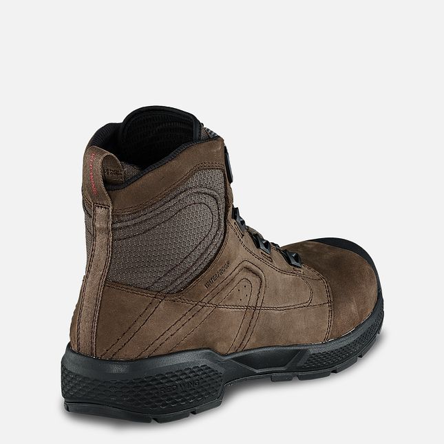 Red Wing Exos Lite 6-inch Impermeabili Stivali da Lavoro Uomo Marroni | 4682-RAUEZ