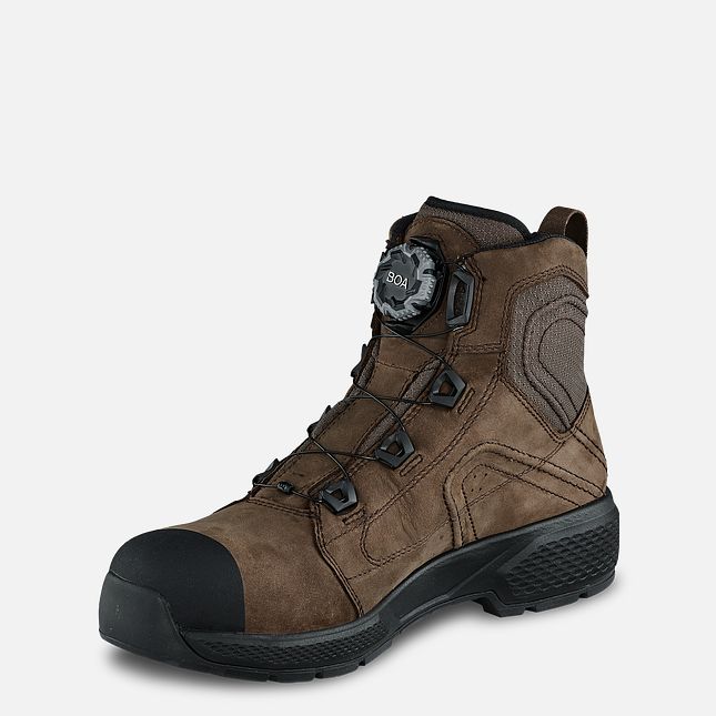 Red Wing Exos Lite 6-inch Impermeabili Stivali da Lavoro Uomo Marroni | 4682-RAUEZ