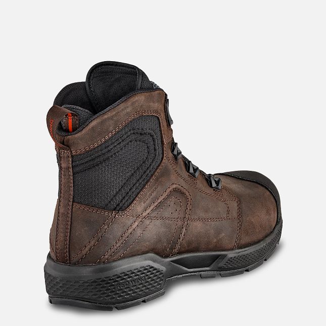 Red Wing Exos Lite 6-inch Impermeabili Stivali da Lavoro Uomo Marroni | 4902-LVFMJ