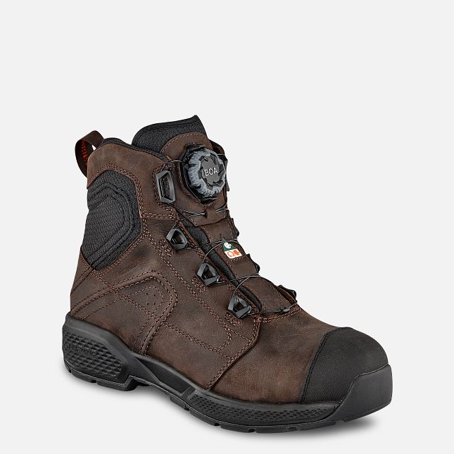 Red Wing Exos Lite 6-inch Impermeabili Stivali da Lavoro Uomo Marroni | 4902-LVFMJ