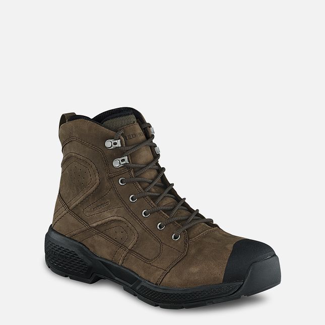 Red Wing Exos Lite 6-inch Impermeabili Stivali da Lavoro Uomo Marroni | 7830-BFQCH