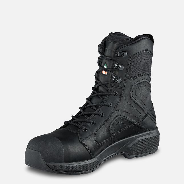 Red Wing Exos Lite 8-inch Impermeabili CSA Stivali da Lavoro Uomo Nere | 8705-FAKMY