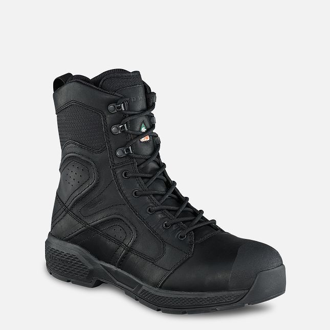 Red Wing Exos Lite 8-inch Impermeabili CSA Stivali da Lavoro Uomo Nere | 8705-FAKMY