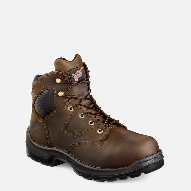 Red Wing Flexbond 6-inch Metguard Stivali da Lavoro Uomo Marroni | 2086-IATHF