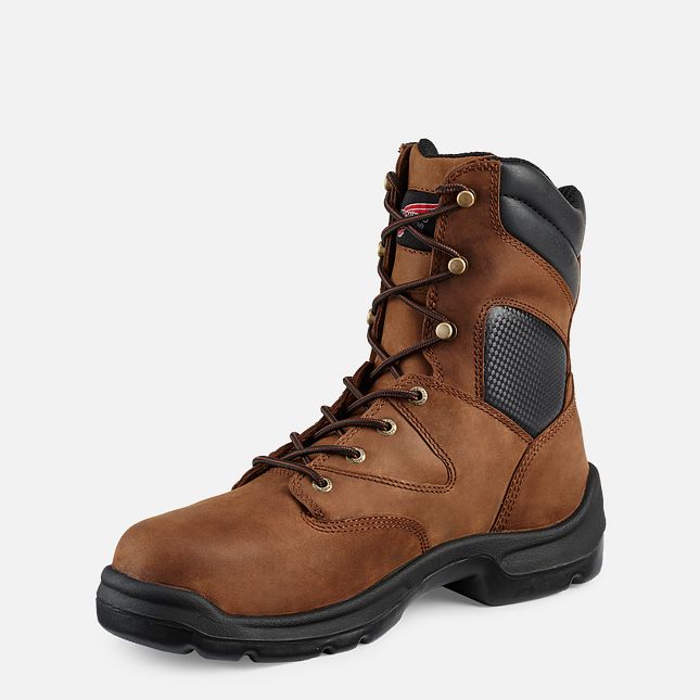 Red Wing Flexbond 8-inch Metguard Scarpe Antinfortunistiche Uomo Marroni | 3740-BTXWV