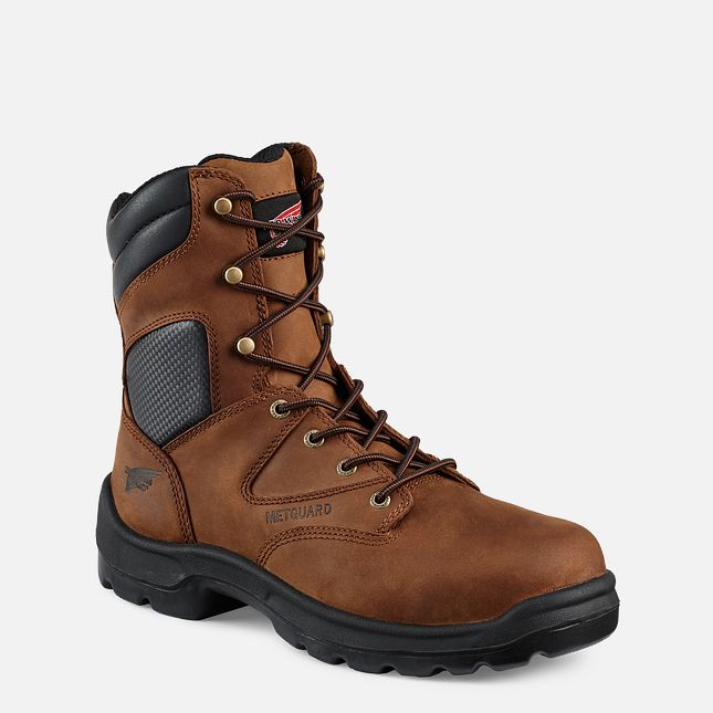 Red Wing Flexbond 8-inch Metguard Scarpe Antinfortunistiche Uomo Marroni | 3740-BTXWV