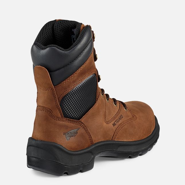 Red Wing Flexbond 8-inch Metguard Stivali da Lavoro Uomo Marroni | 8250-QAKUH