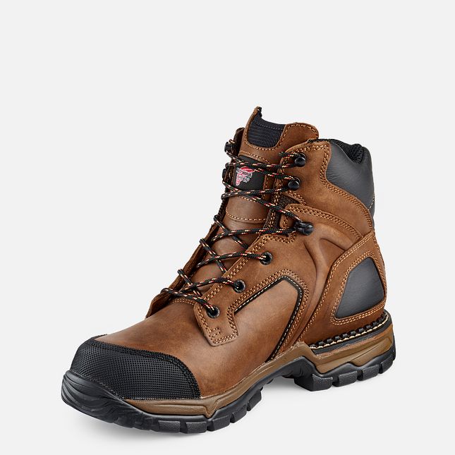 Red Wing Flexforce® 6-inch Impermeabili Scarpe Antinfortunistiche Uomo Marroni | 3481-YDVOP