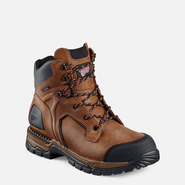 Red Wing Flexforce® 6-inch Impermeabili Scarpe Antinfortunistiche Uomo Marroni | 3481-YDVOP