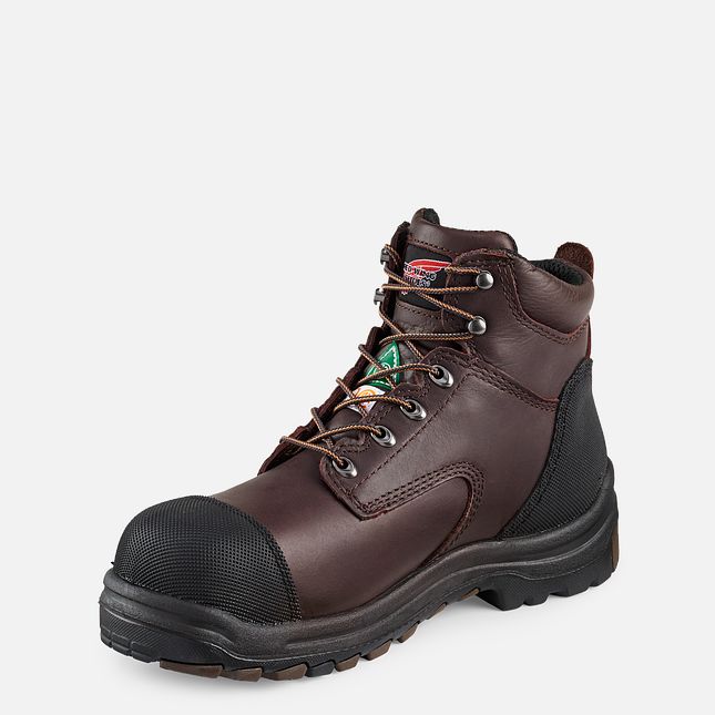 Red Wing King Punta® 6-inch CSA Scarpe Impermeabili Uomo Marroni | 6073-DSILN